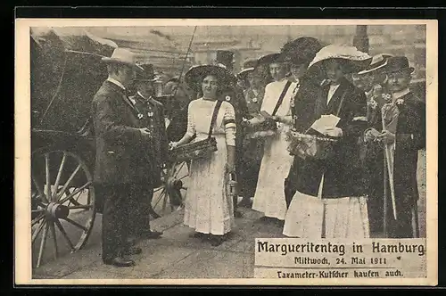 AK Hamburg-Neustadt, Blumentag, Margueritentag 1911