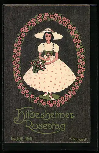 AK Hildesheim, Hildesheimer Rosentag 1911, Blumentag