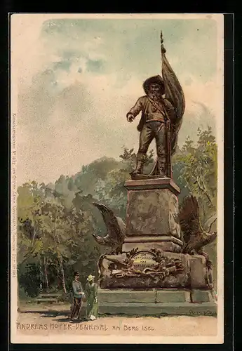 Künstler-AK Edward Theodore Compton: Innsbruck, Andreas Hofer-Denkmal am Berg Isel