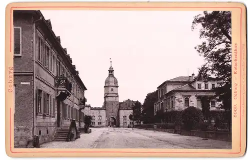 Fotografie Römmler & Jonas, Dresden, Ansicht Coburg, Ketschenanger mit Blick zum Ketschenthor