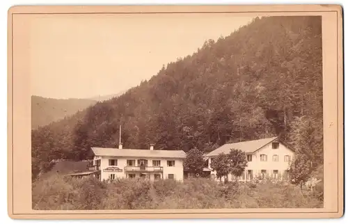 Fotografie Meyer & Thaler, Tegernsee, Ansicht Bad Kreuth, Blick nach dem Gasthaus Rainer Alpe