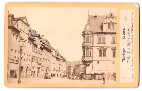 Fotografie E. Schüler, Berlin, Ansicht Koburg, Blick in die Spitalgasse