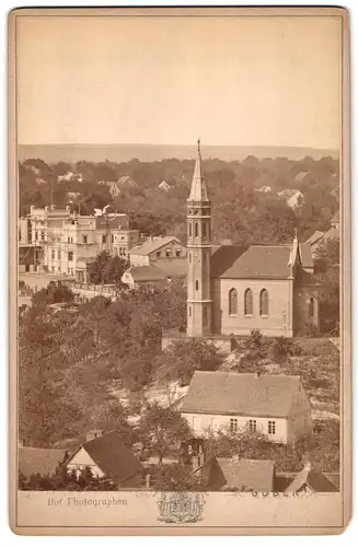 Fotografie E. Biegner & Comp., Guben, Ansicht Guben, Blick auf die Stadt mit Teichborn