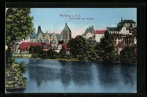 AK Marburg a. d. L., Universität und Schloss