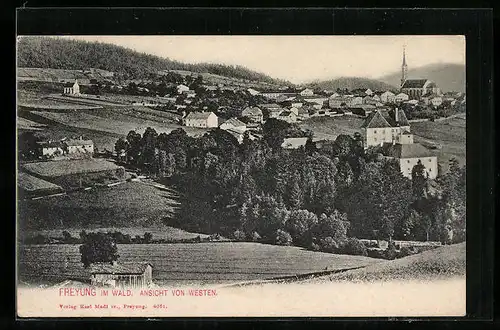 AK Freyung im Wald, Ansicht von Westen