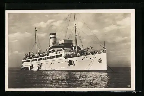 AK Helgoland, Passagierschiff Cobra auf See