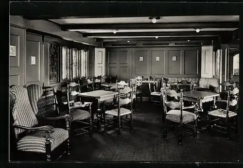 AK Innenansicht Gesellschaftszimmer vom Passagierschiff Deutschland