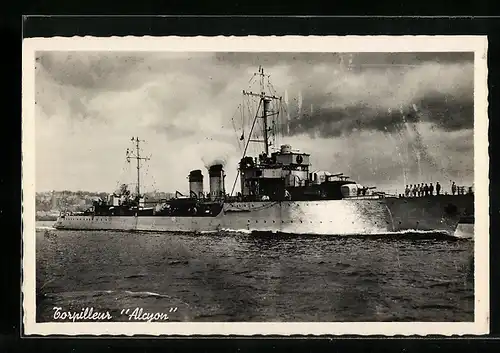 AK Torpilleur Alcyon, Kriegsschiff