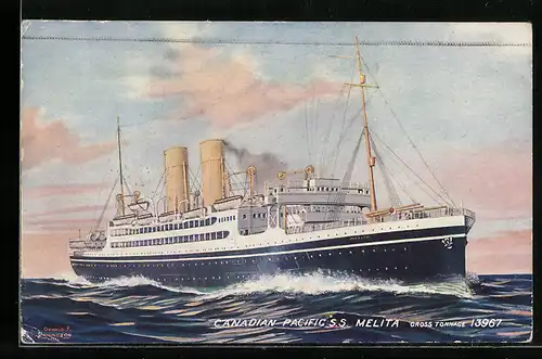 AK Canadian Pacific SS Melita, Passagierschiff
