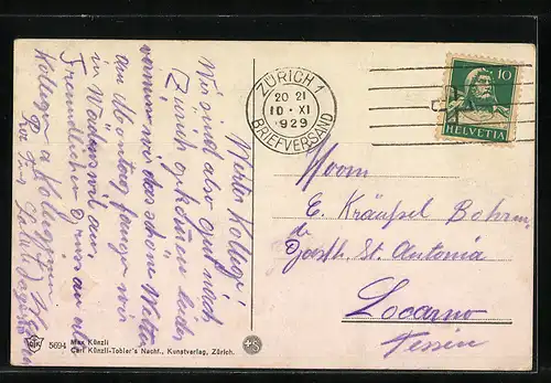 AK Salondampfer Stadt Rapperswil auf dem Zürichsee