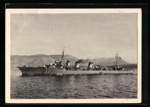 AK Französisches Kriegsschiff Panthère in Fahrt