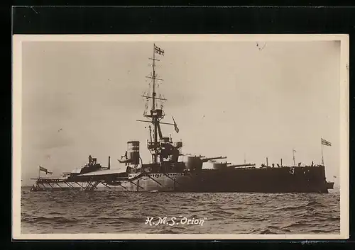 AK HMS Orion, Kriegsschiff