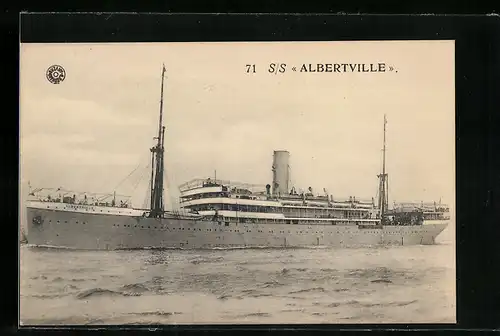 AK Passagierschiff SS Albertville