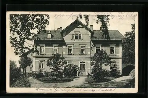 AK Gleesberg bei Schneeberg-Neustädtel, Heimstätte Gleesberg