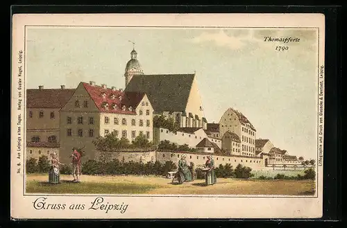 Künstler-AK Leipzig, Thomaspforte