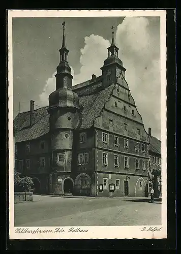 AK Hildburghausen /Thür., Rathaus