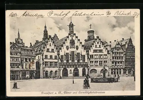 AK Alt-Frankfurt, Römer und Gerechtigkeitsbrunnen