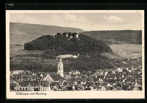 AK Tuttlingen, Teilansicht mit Honberg