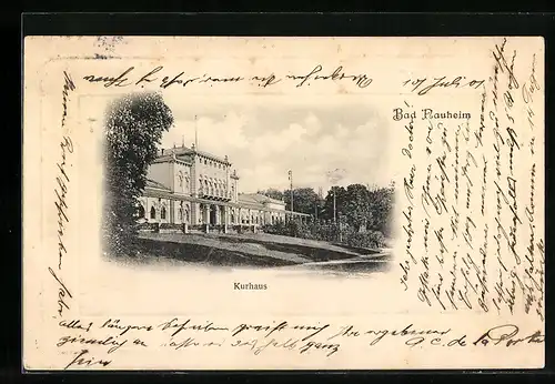 AK Bad Nauheim, Kurhaus bei Schönwetter