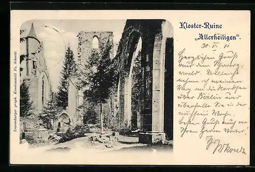 AK Allerheiligen, Kloster Ruine