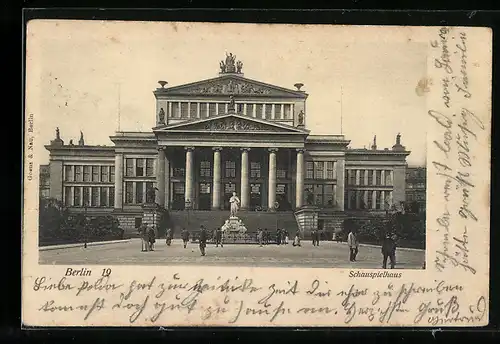 AK Berlin, Schauspielhaus am Gendarmenmarkt