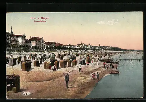 AK Binz / Rügen, Strandansicht