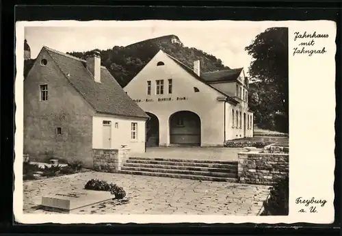 AK Freyburg a. U., Jahnhaus mit Jahngrab