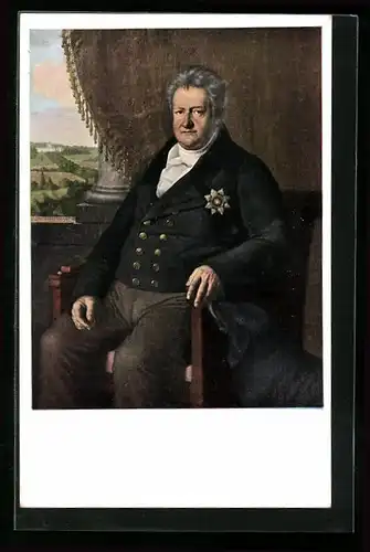 Künstler-AK Weimar, Goethe-Nationalmuseum, Grossherzog Karl August von Sachsen-Weimar-Eisenach