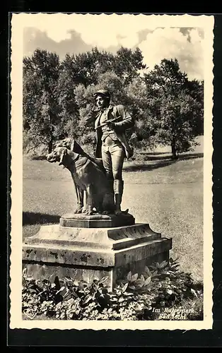 AK Bad Ischl, Denkmal im Kaiserpark