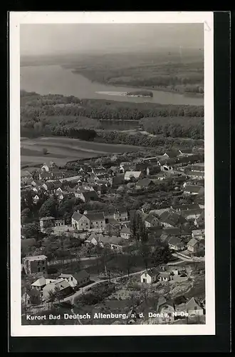 AK Bad Deutsch Altenburg, Totalansicht mit Donau