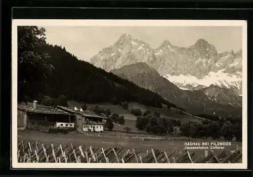 AK Hachau bei Filzmoos, Gasthaus Jausenstation Zefferer