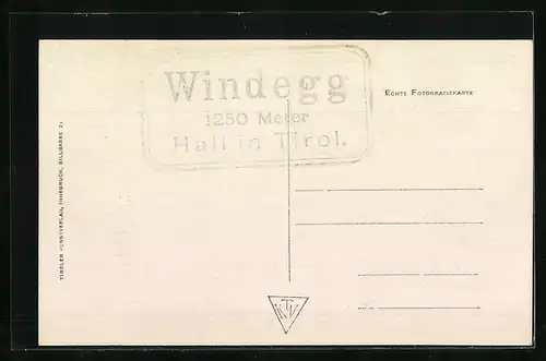 AK Windegg, Ortspartie mit Hall gegen Bettelwurf