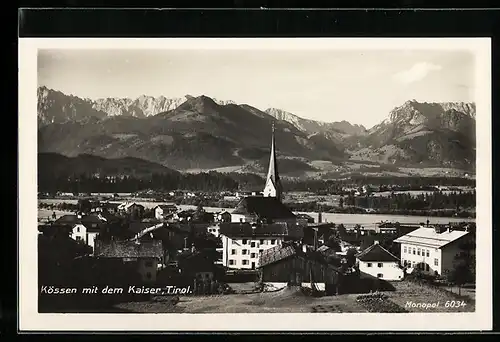 AK Kössen, Teilansicht mit dem Kaiser