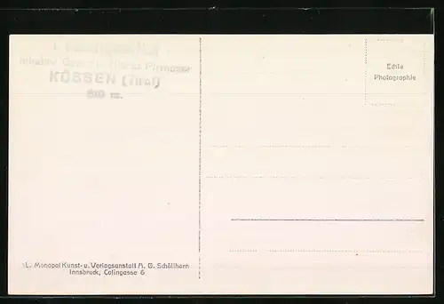 AK Kössen, Teilansicht mit dem Kaiser