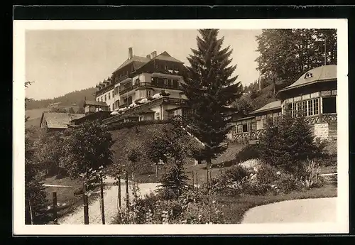 AK Gösing a. d. Mariazellerbahn, Hotel Gösing, Rückansicht