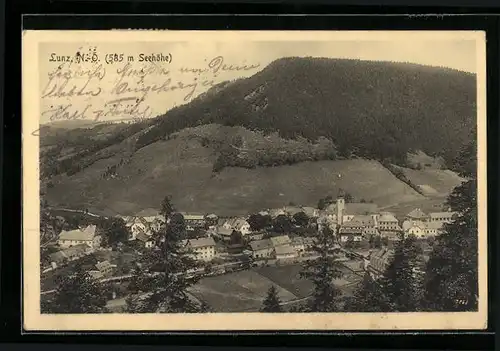 AK Lunz /N.-Ö., Teilansicht mit Kirche