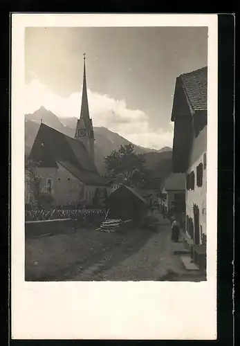 AK Abtenau, Partie bei der Kirche