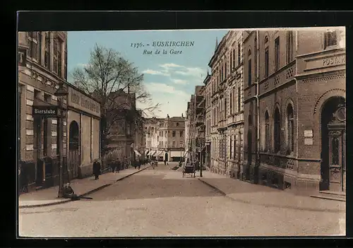 AK Euskirchen, Rue de la Gare, Strassenpartie