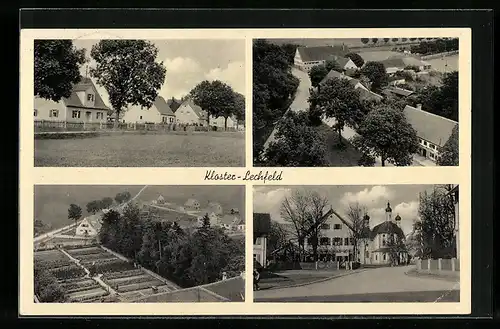 AK Lechfeld, Kloster Lechfeld, Teilansicht, Strassenpartie, Ortspartie