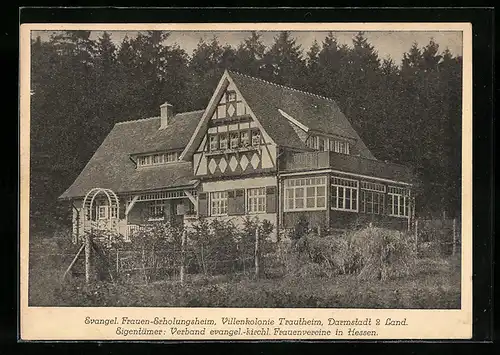 AK Darmstadt, Villenkolonie Trautheim, Evanglisches Frauen-Erholungsheim