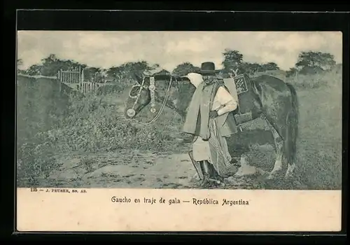 AK República Argentina, Gaucho en traje de gala