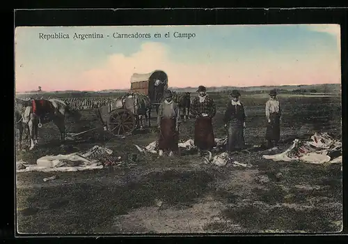 AK Republica Argentina, Carneadores en el Campo
