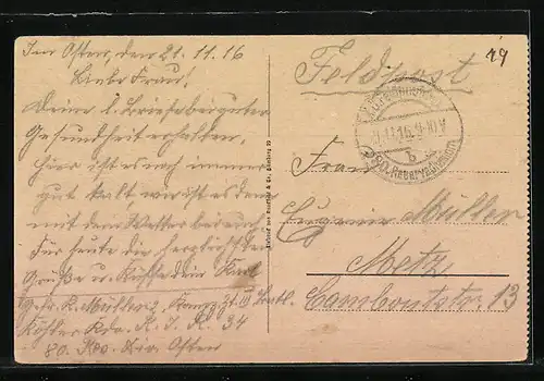 AK Russische Typen, Marktszene