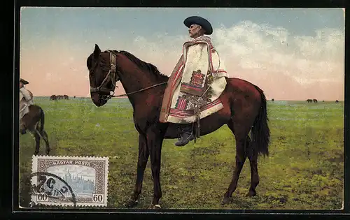 AK Leben auf der Heide Horotbágy, ungarischer Pferdehirte