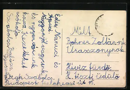 AK Volkstrachten aus Ungarn, Wasserträgerinnen in Mohács