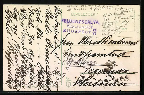 AK Heimkehr, Hortogayer Puszta, ungarische Bauern