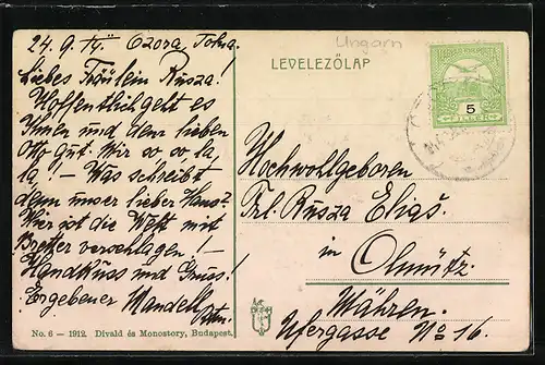 AK Abendessen auf der Hortobágy, ungarische Tracht