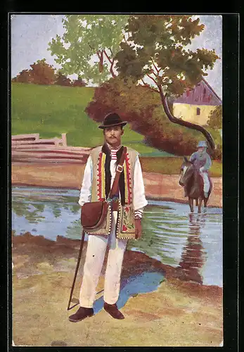 AK Ungarischer Mann in Tracht
