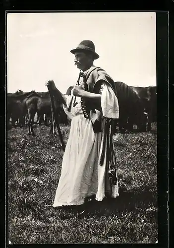 AK Magyarország, Pferdehirte in ungarischer Tracht