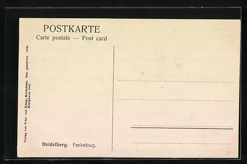 AK Heidelberg, Fackelzug der Studenten